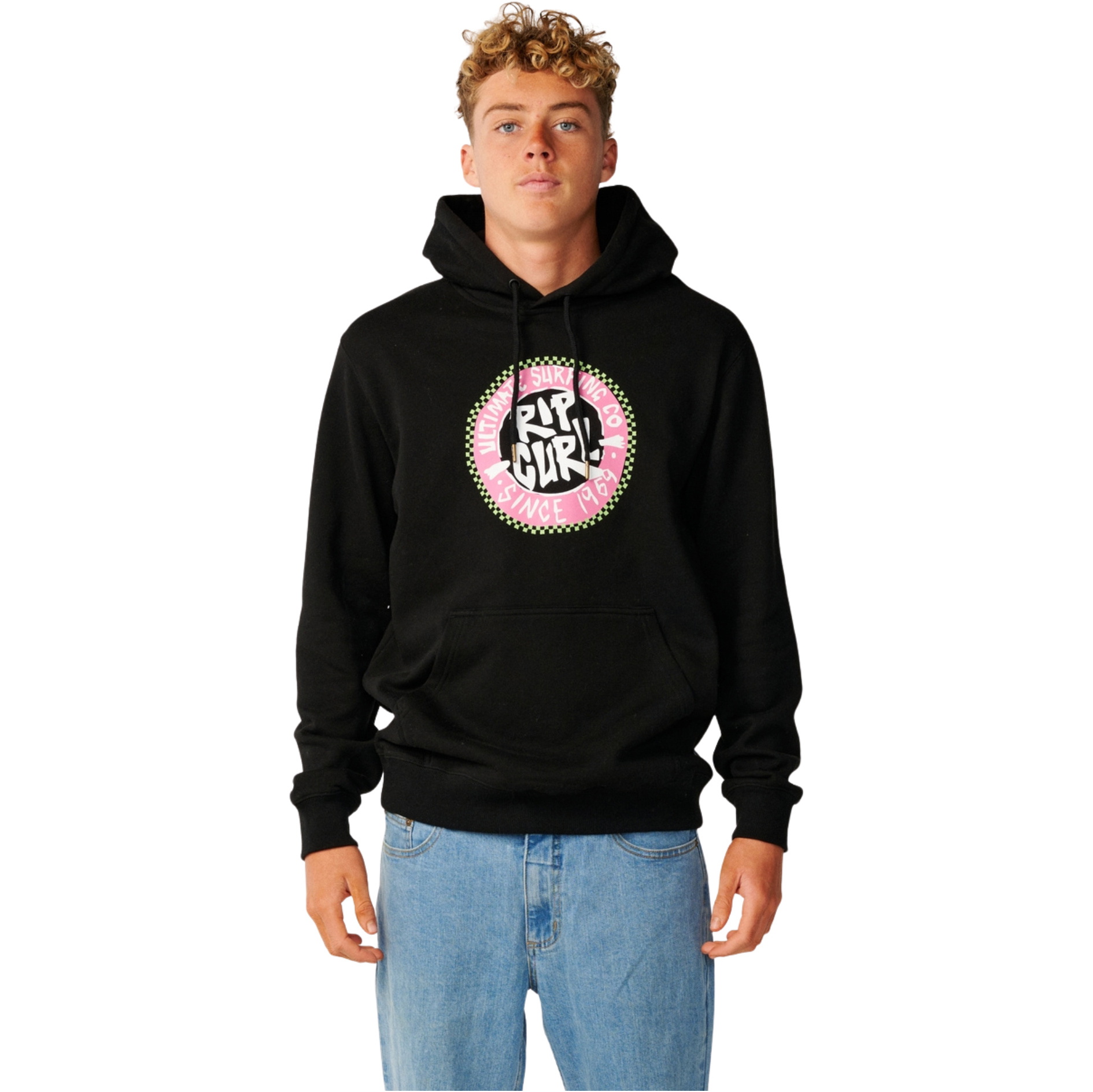 2026 Rip Curl Mens Streamline Hoodie 0CRMFL - Black